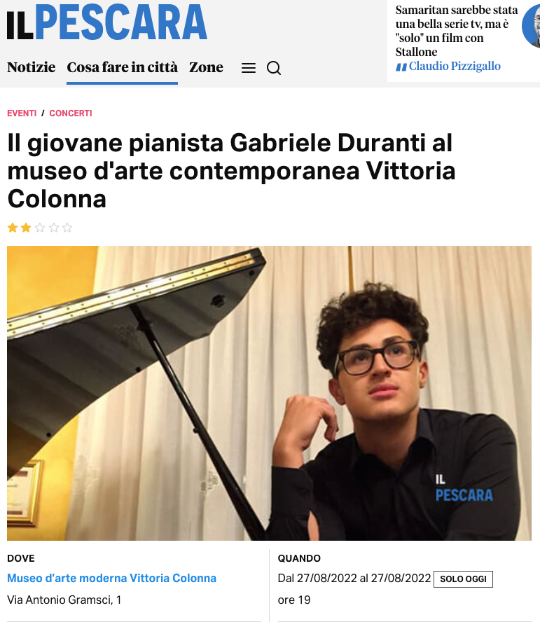 Il Pescara Gabriele Duranti