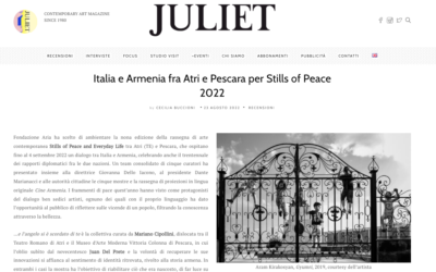 Juliet Art Magazine – Italia e Armenia fra Atri e Pescara per Stills of Peace 2022